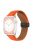 For Apple Watch 10 46mm / Ultra 2 / Ultra 49mm / 9 8 7 45mm / SE (2023) SE (2022) SE 6 5 4 44mm / 3 2 1 42mm Litchi Texture Leather Strap - Orange