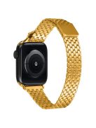 For Apple Watch 10 46mm / Ultra 2 / Ultra 49mm / 9 8 7 45mm / SE (2023) SE (2022) SE 6 5 4 44mm / 3 2 1 42mm Magnetic Buckle Stainless Steel Strap - Gold