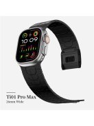 For Apple Watch 10 46mm / Ultra 2 / Ultra 49mm / 9 8 7 45mm / SE (2023) SE (2022) SE 6 5 4 44mm / 3 2 1 42mm Magnetic Buckle Watch Strap - Black