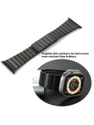 For Apple Watch 10 46mm / Ultra 2 / Ultra 49mm / 9 8 7 45mm / SE (2023) SE (2022) SE 6 5 4 44mm / 3 2 1 42mm Magnetic Metal Watch Strap - Black