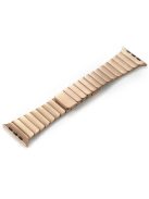 For Apple Watch 10 46mm / Ultra 2 / Ultra 49mm / 9 8 7 45mm / SE (2023) SE (2022) SE 6 5 4 44mm / 3 2 1 42mm Magnetic Metal Watch Strap - Rose Gold