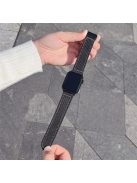 For Apple Watch 10 46mm / Ultra 2 / Ultra 49mm / 9 8 7 45mm / SE (2023) SE (2022) SE 6 5 4 44mm / 3 2 1 42mm Magnetic Nylon Watch Strap - Black