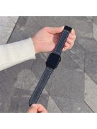 For Apple Watch 10 46mm / Ultra 2 / Ultra 49mm / 9 8 7 45mm / SE (2023) SE (2022) SE 6 5 4 44mm / 3 2 1 42mm Magnetic Nylon Watch Strap - Midnight Blue