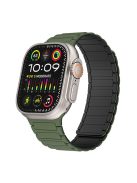 For Apple Watch 10 46mm / Ultra 2 / Ultra 49mm / 9 8 7 45mm / SE (2023) SE (2022) SE 6 5 4 44mm / 3 2 1 42mm Magnetic Silicone Watch Band - Army Green