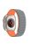 For Apple Watch 10 46mm / Ultra 2 / Ultra 49mm / 9 8 7 45mm / SE (2023) SE (2022) SE 6 5 4 44mm / 3 2 1 42mm Magnetic Silicone Watch Band - Grey Orange