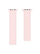 For Apple Watch 10 46mm / Ultra 2 / Ultra 49mm / 9 8 7 45mm / SE (2023) SE (2022) SE 6 5 4 44mm / 3 2 1 42mm Magnetic Silicone Watch Band - Pink