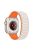 For Apple Watch 10 46mm / Ultra 2 / Ultra 49mm / 9 8 7 45mm / SE (2023) SE (2022) SE 6 5 4 44mm / 3 2 1 42mm Magnetic Silicone Watch Band - Starlight Orange