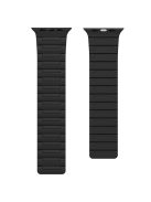 For Apple Watch 10 46mm / Ultra 2 / Ultra 49mm / 9 8 7 45mm / SE (2023) SE (2022) SE 6 5 4 44mm / 3 2 1 42mm Magnetic Silicone Watch Strap - Black