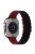 For Apple Watch 10 46mm / Ultra 2 / Ultra 49mm / 9 8 7 45mm / SE (2023) SE (2022) SE 6 5 4 44mm / 3 2 1 42mm Magnetic Smartwatch Band - Black+Wine Red