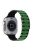 For Apple Watch 10 46mm / Ultra 2 / Ultra 49mm / 9 8 7 45mm / SE (2023) SE (2022) SE 6 5 4 44mm / 3 2 1 42mm Magnetic Smartwatch Band - Green+Black