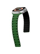 For Apple Watch 10 46mm / Ultra 2 / Ultra 49mm / 9 8 7 45mm / SE (2023) SE (2022) SE 6 5 4 44mm / 3 2 1 42mm Magnetic Smartwatch Band - Green+Black