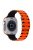 For Apple Watch 10 46mm / Ultra 2 / Ultra 49mm / 9 8 7 45mm / SE (2023) SE (2022) SE 6 5 4 44mm / 3 2 1 42mm Magnetic Smartwatch Band - Orange+Black