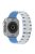 For Apple Watch 10 46mm / Ultra 2 / Ultra 49mm / 9 8 7 45mm / SE (2023) SE (2022) SE 6 5 4 44mm / 3 2 1 42mm Magnetic Smartwatch Band - White+Mist Blue