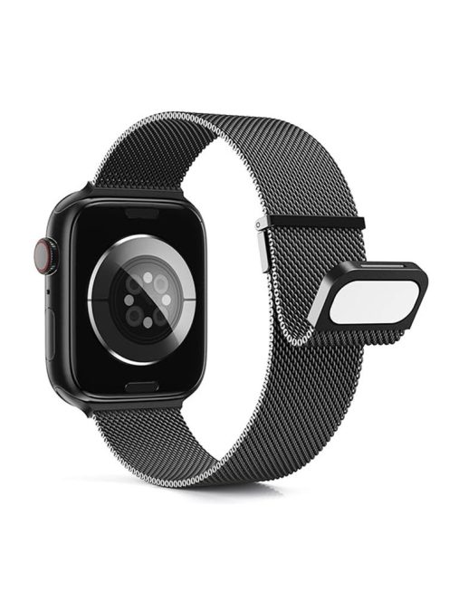 For Apple Watch 10 46mm / Ultra 2 / Ultra 49mm / 9 8 7 45mm / SE (2023) SE (2022) SE 6 5 4 44mm / 3 2 1 42mm Magnetic Watch Strap - Black