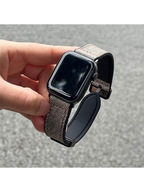 For Apple Watch 10 46mm / Ultra 2 / Ultra 49mm / 9 8 7 45mm / SE (2023) SE (2022) SE 6 5 4 44mm / 3 2 1 42mm Magnetic Watch Strap - Dark Brown