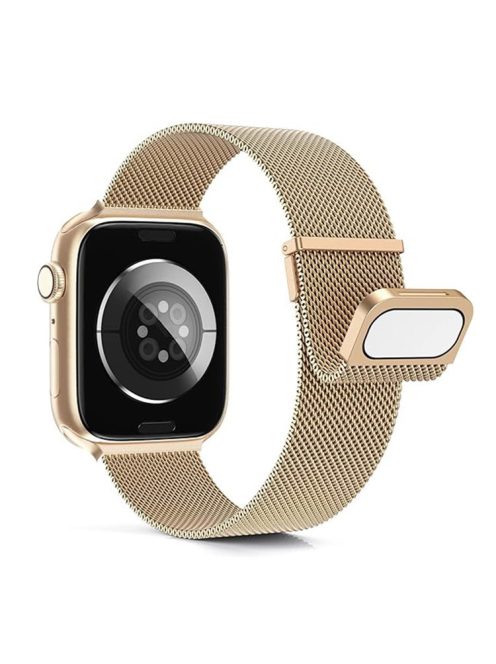 For Apple Watch 10 46mm / Ultra 2 / Ultra 49mm / 9 8 7 45mm / SE (2023) SE (2022) SE 6 5 4 44mm / 3 2 1 42mm Magnetic Watch Strap - Rose Gold