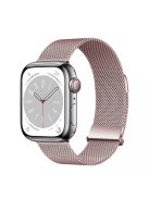 For Apple Watch 10 46mm / Ultra 2 / Ultra 49mm / 9 8 7 45mm / SE (2023) SE (2022) SE 6 5 4 44mm / 3 2 1 42mm Magnetic Watch Strap - Rose Pink