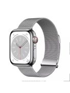 For Apple Watch 10 46mm / Ultra 2 / Ultra 49mm / 9 8 7 45mm / SE (2023) SE (2022) SE 6 5 4 44mm / 3 2 1 42mm Magnetic Watch Strap - Silver