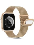 For Apple Watch 10 46mm / Ultra 2 / Ultra 49mm / 9 8 7 45mm / SE (2023) SE (2022) SE 6 5 4 44mm / 3 2 1 42mm Magnetic Wrist Strap - Rose Gold