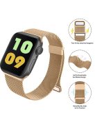 For Apple Watch 10 46mm / Ultra 2 / Ultra 49mm / 9 8 7 45mm / SE (2023) SE (2022) SE 6 5 4 44mm / 3 2 1 42mm Magnetic Wrist Strap - Rose Gold