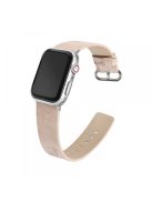 For Apple Watch 10 46mm / Ultra 2 / Ultra 49mm / 9 8 7 45mm / SE (2023) SE (2022) SE 6 5 4 44mm / 3 2 1 42mm Marble Leather Watch Band - Light Pink