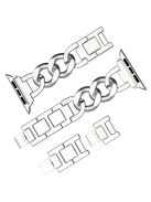 For Apple Watch 10 46mm / Ultra 2 / Ultra 49mm / 9 8 7 45mm / SE (2023) SE (2022) SE 6 5 4 44mm / 3 2 1 42mm Metal Chain Smartwatch Band - Silver