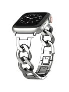 For Apple Watch 10 46mm / Ultra 2 / Ultra 49mm / 9 8 7 45mm / SE (2023) SE (2022) SE 6 5 4 44mm / 3 2 1 42mm Metal Chain Smartwatch Band - Silver