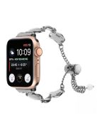 For Apple Watch 10 46mm / Ultra 2 / Ultra 49mm / 9 8 7 45mm / SE (2023) SE (2022) SE 6 5 4 44mm / 3 2 1 42mm Metal Chain Watch Band - Black