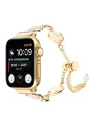 For Apple Watch 10 46mm / Ultra 2 / Ultra 49mm / 9 8 7 45mm / SE (2023) SE (2022) SE 6 5 4 44mm / 3 2 1 42mm Metal Chain Watch Band - Gold