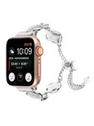 For Apple Watch 10 46mm / Ultra 2 / Ultra 49mm / 9 8 7 45mm / SE (2023) SE (2022) SE 6 5 4 44mm / 3 2 1 42mm Metal Chain Watch Band - Silver