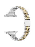 For Apple Watch 10 46mm / Ultra 2 / Ultra 49mm / 9 8 7 45mm / SE (2023) SE (2022) SE 6 5 4 44mm / 3 2 1 42mm Metal Strap - Silver / Gold