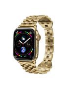 For Apple Watch 10 46mm / Ultra 2 / Ultra 49mm / 9 8 7 45mm / SE (2023) SE (2022) SE 6 5 4 44mm / 3 2 1 42mm Metal Strap Replacement - Gold