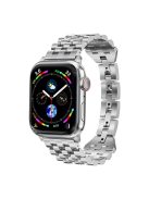 For Apple Watch 10 46mm / Ultra 2 / Ultra 49mm / 9 8 7 45mm / SE (2023) SE (2022) SE 6 5 4 44mm / 3 2 1 42mm Metal Strap Replacement - Silver