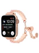 For Apple Watch 10 46mm / Ultra 2 / Ultra 49mm / 9 8 7 45mm / SE (2023) SE (2022) SE 6 5 4 44mm / 3 2 1 42mm Metal Watch Band - Rose Gold