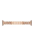 For Apple Watch 10 46mm / Ultra 2 / Ultra 49mm / 9 8 7 45mm / SE (2023) SE (2022) SE 6 5 4 44mm / 3 2 1 42mm Metal Watch Strap - Rose Gold