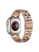 For Apple Watch 10 46mm / Ultra 2 / Ultra 49mm / 9 8 7 45mm / SE (2023) SE (2022) SE 6 5 4 44mm / 3 2 1 42mm Metal Wrist Band - Rose Gold