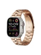 For Apple Watch 10 46mm / Ultra 2 / Ultra 49mm / 9 8 7 45mm / SE (2023) SE (2022) SE 6 5 4 44mm / 3 2 1 42mm Metal Wrist Band - Rose Gold