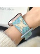 For Apple Watch 10 46mm / Ultra 2 / Ultra 49mm / 9 8 7 45mm / SE (2023) SE (2022) SE 6 5 4 44mm / 3 2 1 42mm Microfiber Leather Watch Strap - Blue