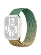 For Apple Watch 10 46mm / Ultra 2 / Ultra 49mm / 9 8 7 45mm / SE (2023) SE (2022) SE 6 5 4 44mm / 3 2 1 42mm Milanese Mesh Watchband - Gold+Light Green