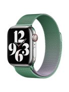 For Apple Watch 10 46mm / Ultra 2 / Ultra 49mm / 9 8 7 45mm / SE (2023) SE (2022) SE 6 5 4 44mm / 3 2 1 42mm Milanese Mesh Watchband - Light Purple+Light Green