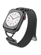 For Apple Watch 10 46mm / Ultra 2 / Ultra 49mm / 9 8 7 45mm / SE (2023) SE (2022) SE 6 5 4 44mm / 3 2 1 42mm Milanese Metal Band - Black