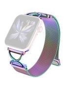 For Apple Watch 10 46mm / Ultra 2 / Ultra 49mm / 9 8 7 45mm / SE (2023) SE (2022) SE 6 5 4 44mm / 3 2 1 42mm Milanese Metal Band - Multi-Color