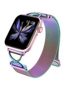 For Apple Watch 10 46mm / Ultra 2 / Ultra 49mm / 9 8 7 45mm / SE (2023) SE (2022) SE 6 5 4 44mm / 3 2 1 42mm Milanese Metal Band - Multi-Color