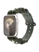 For Apple Watch 10 46mm / Ultra 2 / Ultra 49mm / 9 8 7 45mm / SE (2023) SE (2022) SE 6 5 4 44mm / 3 2 1 42mm Nuts Decor Watch Band  - Army Green