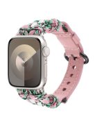 For Apple Watch 10 46mm / Ultra 2 / Ultra 49mm / 9 8 7 45mm / SE (2023) SE (2022) SE 6 5 4 44mm / 3 2 1 42mm Nuts Decor Watch Band  - Pink Camo