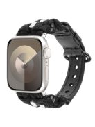 For Apple Watch 10 46mm / Ultra 2 / Ultra 49mm / 9 8 7 45mm / SE (2023) SE (2022) SE 6 5 4 44mm / 3 2 1 42mm Nuts Decor Watch Band - Black