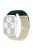 For Apple Watch 10 46mm / Ultra 2 / Ultra 49mm / 9 8 7 45mm / SE (2023) SE (2022) SE 6 5 4 44mm / 3 2 1 42mm Nylon Bracelet Strap - Green+Beige