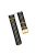 For Apple Watch 10 46mm / Ultra 2 / Ultra 49mm / 9 8 7 45mm / SE (2023) SE (2022) SE 6 5 4 44mm / 3 2 1 42mm Nylon Watch Strap - Black / Gold