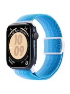 For Apple Watch 10 46mm / Ultra 2 / Ultra 49mm / 9 8 7 45mm / SE (2023) SE (2022) SE 6 5 4 44mm / 3 2 1 42mm Nylon Watch Strap - Gradient Blue