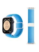 For Apple Watch 10 46mm / Ultra 2 / Ultra 49mm / 9 8 7 45mm / SE (2023) SE (2022) SE 6 5 4 44mm / 3 2 1 42mm Nylon Watch Strap - Gradient Blue